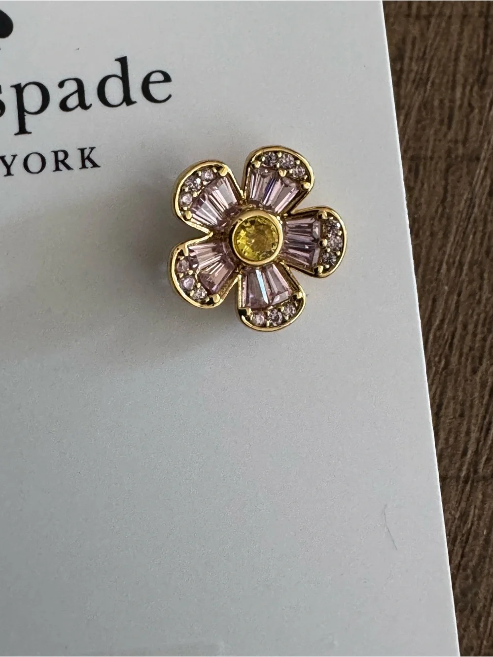 Kate Spade New York Fleurette Flower Stud Earrings – Pink Multi & Gold